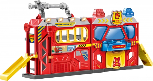 portable fire station with lights and sounds 56 × 18 × 23 cm