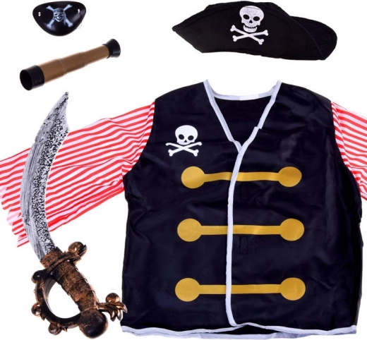 Kids’ Pirate Costume with Sword and Accessories