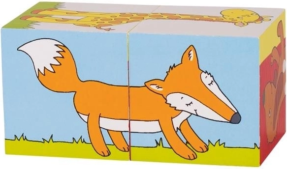Wooden animal blocks for children