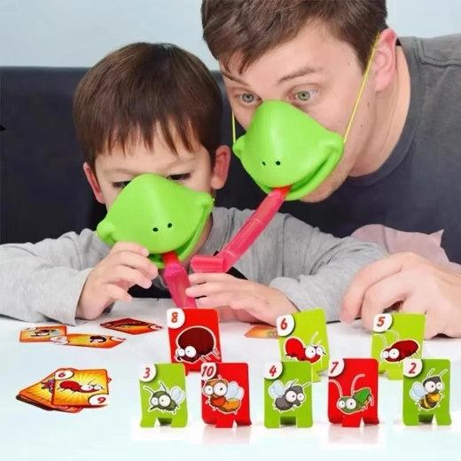 Action-packed fun with frog masks