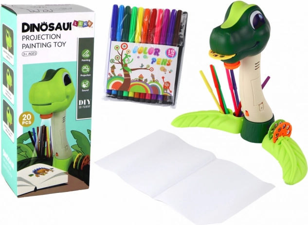 Dino Drawing Projector with Sounds and Accessories