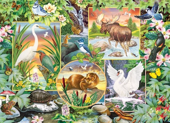 Family Puzzle River Magic 350 Pieces COBBLE HILL