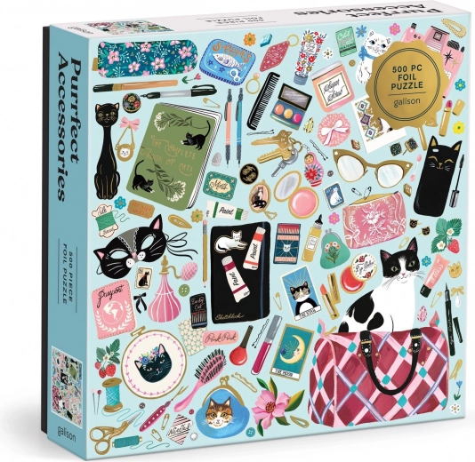 Square Puzzle Cat Accessories 500 Pieces