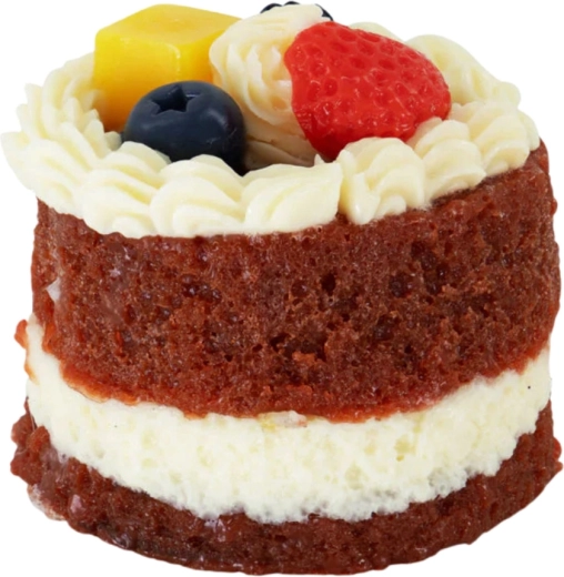 Realistic mini fruit cake