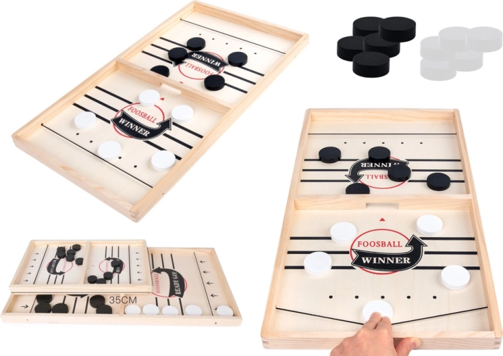Wooden fast-paced hockey game 36 cm