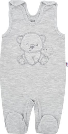 Super-soft footed overalls with practical snaps