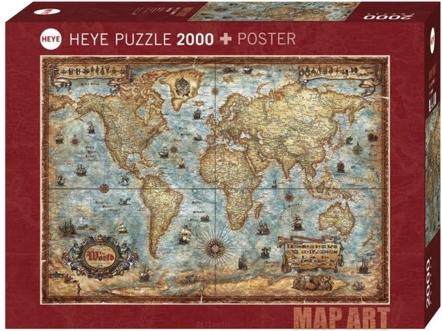 HEYE Puzzle – World, 2000 Pieces