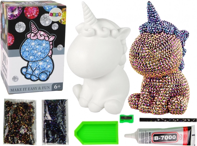 Kreativní sada Jednorožec DIY Diamanty Barevné křišťály