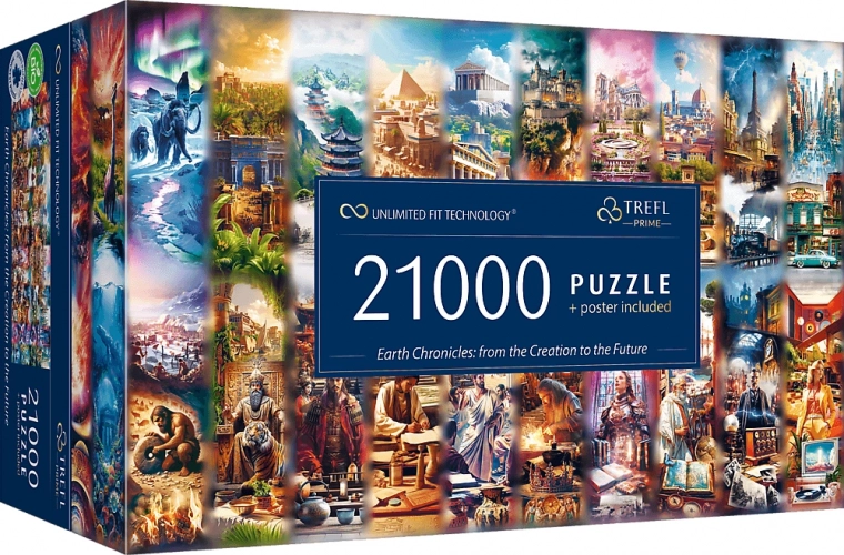 Trefl puzzle cronaca della Terra: dalla creazione al futuro 21000 pezzi