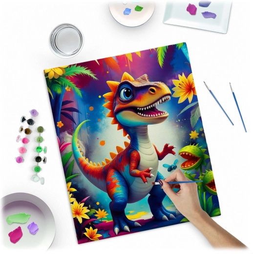 Tydelig nummerering og farvet underlag for en nem start