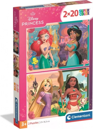 Clementoni Puzzle Disney Princesses 2×20 pieces
