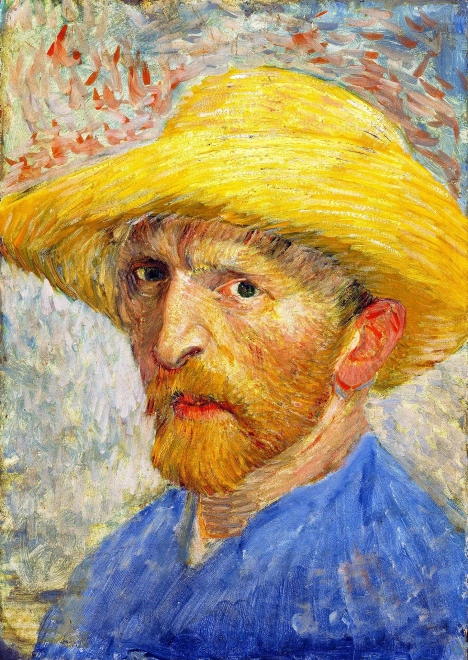 Puzzle Vincent van Gogh Self-Portrait with Straw Hat 1000 Pieces