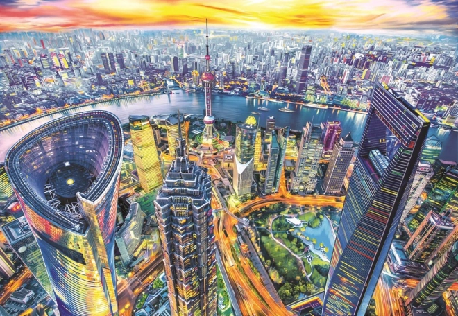 Puzzle View of Shanghai 2000 pieces