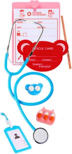 Realistická hra na doktora se skutečným stetoskopem