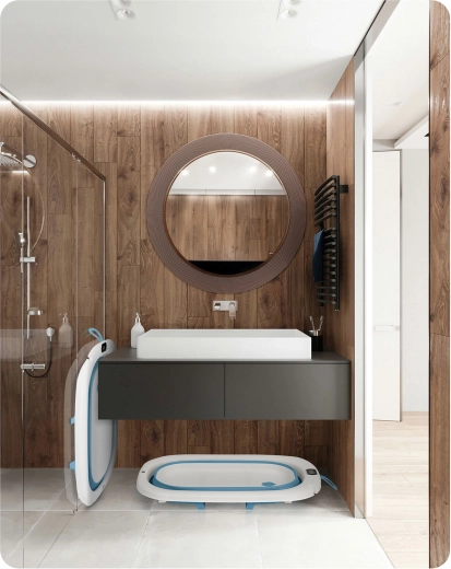 Sammenklappelig, stabil og pladsbesparende