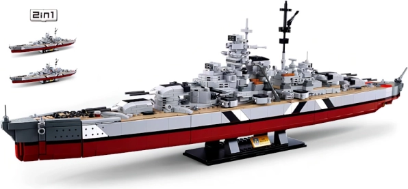 Sluban ModelBricks cuirassé BISMARCK 2-en-1 kit de construction 1:350