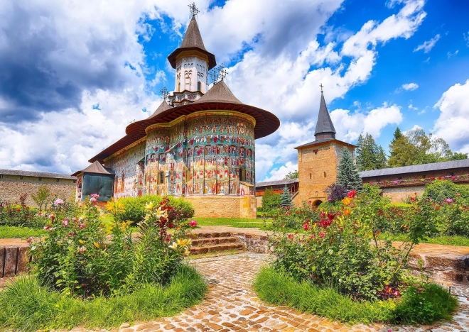 Puzzle Sucevița Monastery, Romania 1000 pieces