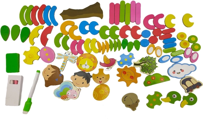 85 mágneses darab a végtelen kreativitáshoz