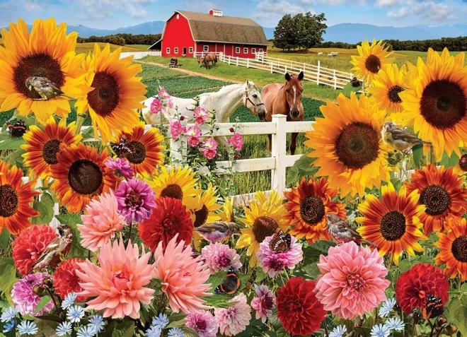 Sunflower Farm Puzzle by Cobble Hill - 1000 pieces