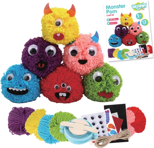 Kreativni set za izradu čudovišnih pompona - Woopie Art&Fun