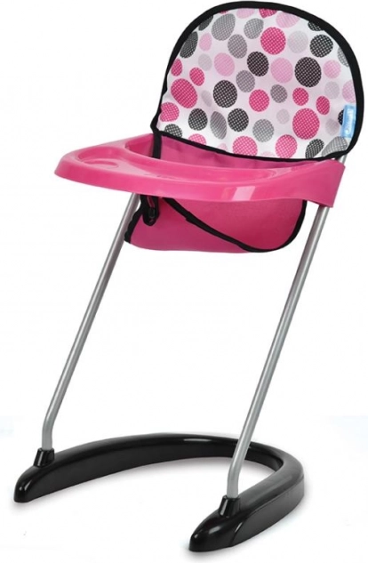 Chaise haute pour poupées à pois HAUCK
