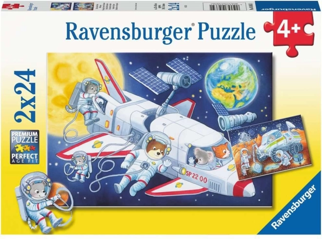 Puzzle Journey Through Space 2×24 Pieces RAVENSBURGER