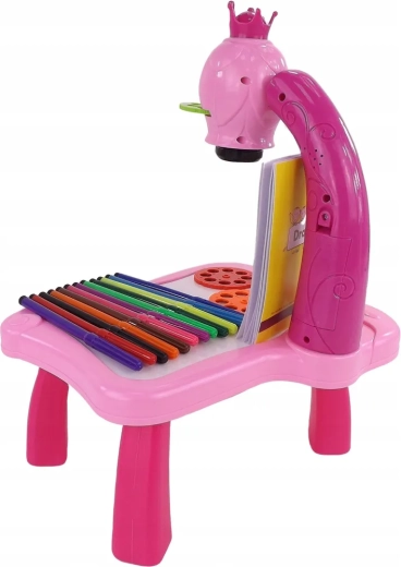 Table rose stable avec accessoires