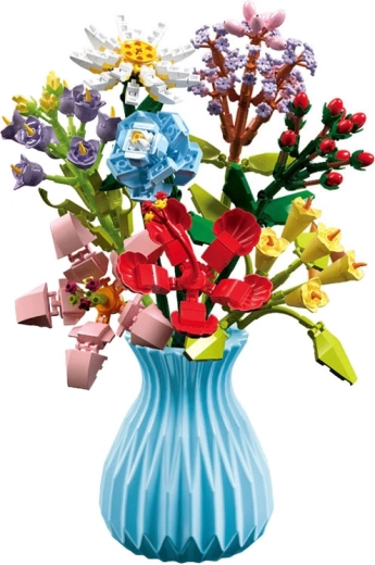 Un bouquet d’effetto di mattoncini come decorazione