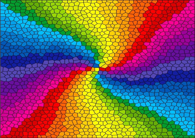 Stained Glass Rainbow Burst Puzzle 1000 Pieces