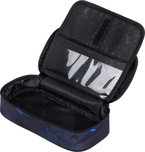 Smart pencil case with double flap