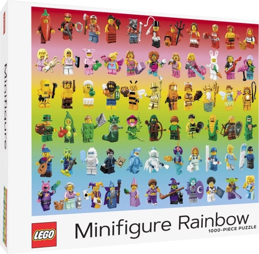 LEGO Rainbow Minifigures Puzzle 1000 Pieces