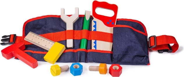 Bigjigs Toys træværktøj på børnebælte