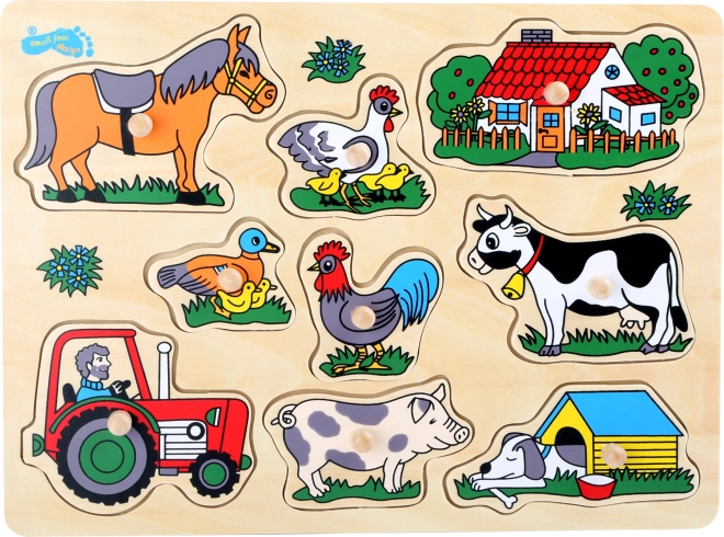 Petit pied Puzzle d'Insertion Ferme