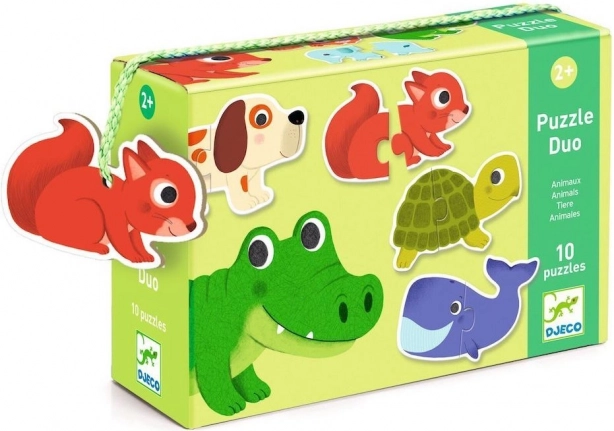 Djeco puzzle állatkák 10x2 darab