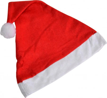 Christmas hat with pom-pom 28 × 38 cm