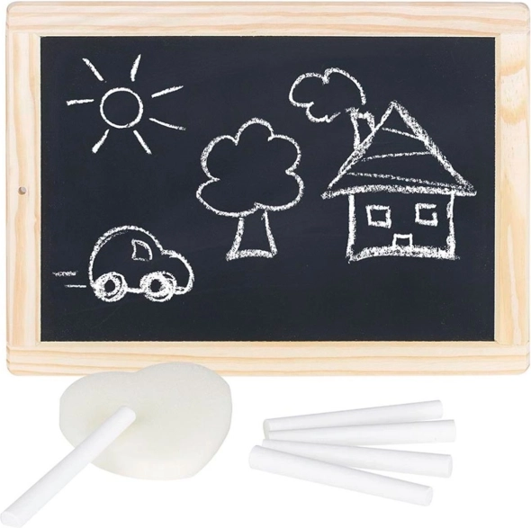Goki double-sided blackboard with chalk