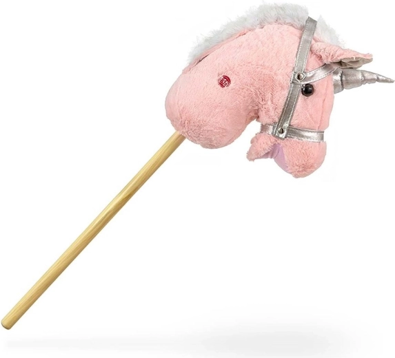 Peluche douce et tige en bois solide