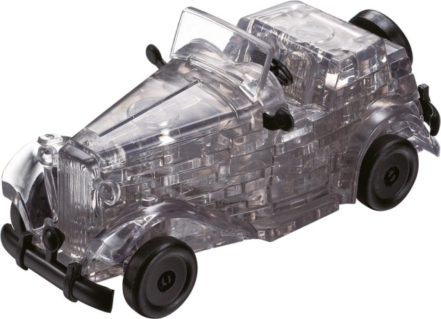 HCM KINZEL 3D Crystal Puzzle Vintage Car, Gray, 53 Pieces