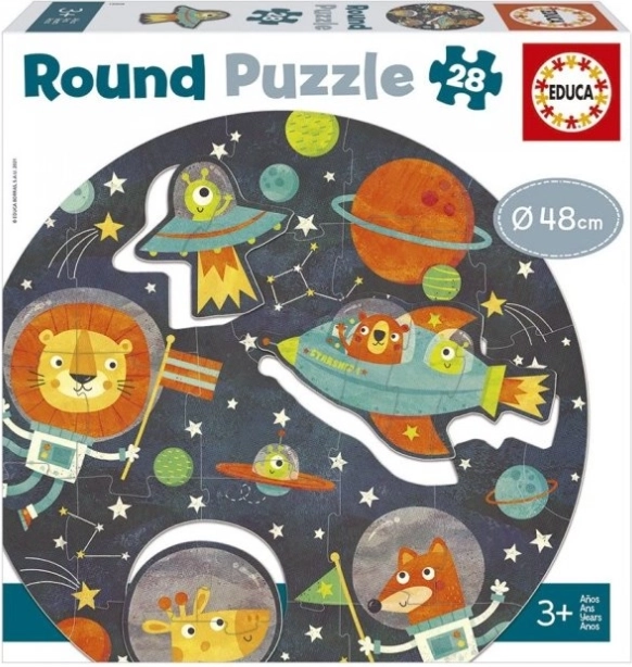 Educa Round Space Puzzle, 28 Pieces