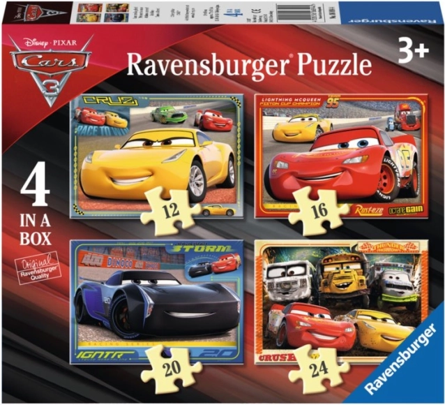 Ravensburger Cars puzzle 4-in-1 (12–24 pieces)