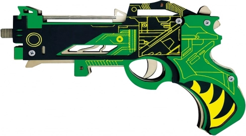 Wooden 3D Puzzle - Virbius Rubber Band Gun