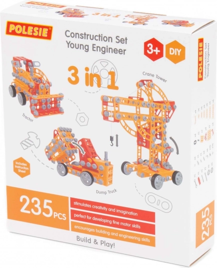 Construction Set Little Engineer - 235 pcs