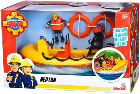 Fireman Sam Neptun Boat with Figure