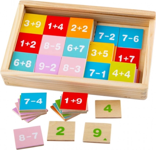 Bigjigs Toys összeadás és kivonás dobozban