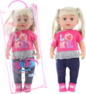Blonde Doll 45 cm with Bottle