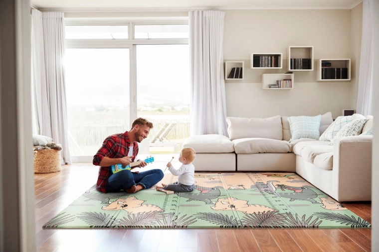 Grande surface de jeu à la maison et au salon