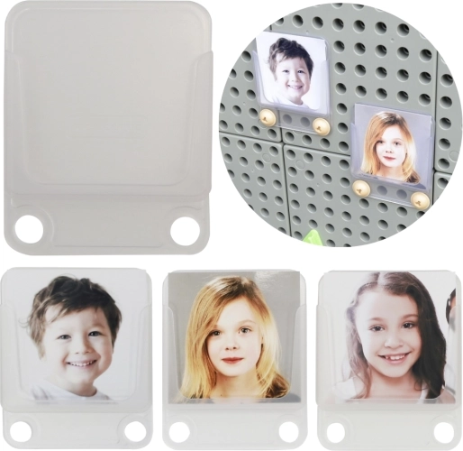 Masterkidz Clear Pockets for Photos and Cards, Set of 6