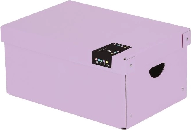 Duże laminowane pudełko fioletowe Pastelini
