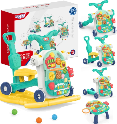 Multifunctional 5-in-1 Walker WOOPIE BABY Blue 1+
