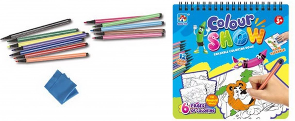 Livres de coloriage effaçables avec 6 images